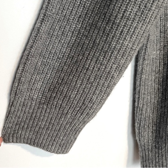 JENNI KAYNE Cashmere Cocoon Cardigan Sweater Heather Grey Oversized  XXS - Picture 7 of 9